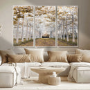 Forest Grove Wall Art | Serene Pathway Canvas Print | Ready