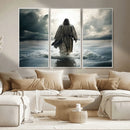 Jesus Walking on Water Wall Art | Canvas Print | Ready to