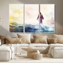 Watercolor Jesus Walking on Water Canvas Print, Christian by MyGreatCanvas | Canvas Wall Art Prints | Photo Prints & Wall Decor