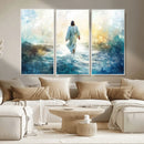 Watercolor Jesus Walking on Water Canvas Print, Christian by MyGreatCanvas | Canvas Wall Art Prints | Photo Prints & Wall Decor