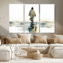 Abstract Jesus Wall Art Canvas Print, Christian Wall Art,