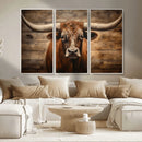 Longhorn Bull Wall Art | Canvas Print | Ready to Hang | by MyGreatCanvas | Canvas Wall Art Prints | Photo Prints & Wall Decor