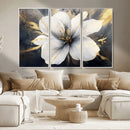White Flower Wall Art Canvas Print | Ready to Hang |