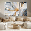 White and Gold Floral Canvas Wall Art - Framed and Ready to by MyGreatCanvas | Canvas Wall Art Prints | Photo Prints & Wall Decor