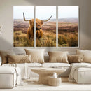 Scottish Highland Cow Wall Art Canvas Print | Ready to Hang by MyGreatCanvas | Canvas Wall Art Prints | Photo Prints & Wall Decor