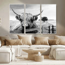 Scottish Highland Cow Wall Art | Rustic Farmhouse Décor |