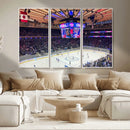 Madison New York Rangers Hockey Stadium Wall Art Canvas