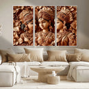 Indian Woman Statue Wall Art Canvas Print