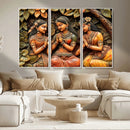 Indian Woman Statue Wall Art Canvas Print