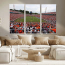 Virginia Cavaliers Football Team Print - Charlottesville Scott Stadium Print Wall Art Canvas by MyGreatCanvas | Canvas Wall Art Prints | Photo Prints & Wall Decor