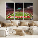 Wisconsin Badgers Football Team Print Canvas- Madison Camp