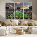 University of Michigan Wolverines Print Canvas, Football