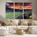 Eugene Autzen Stadium Canvas Wall Art Print – Sunset Over