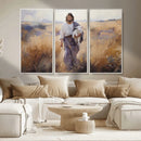 Jesus the Good Shepherd Wall Art Canvas Print - Lost Lamb
