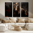 Abstract Black Horse Canvas Print for Farmhouse Wall Art | by MyGreatCanvas | Canvas Wall Art Prints | Photo Prints & Wall Decor