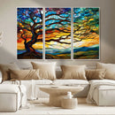 Mosaic Tree Wall Art | Ready to Hang Stained Glass Style