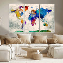 World Map Canvas Print – Framed Travel Map Wall Art for by MyGreatCanvas | Canvas Wall Art Prints | Photo Prints & Wall Decor