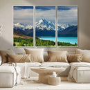 Mount Cook and Lake Pukaki Canvas Wall Art Print – Majestic by MyGreatCanvas | Canvas Wall Art Prints | Photo Prints & Wall Decor