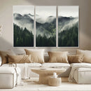Misty Forest Canvas Print Wall Art Premium Canvas Print a