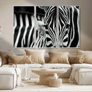 Zebra Wall Art – Zebra Close Up Wall Art – Framed Black by MyGreatCanvas | Canvas Wall Art Prints | Photo Prints & Wall Decor