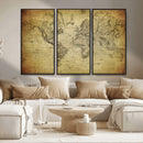 Push Pin World Map Canvas Print – Travel Tracker Wall Art