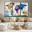 World Map Canvas Print – Framed Travel Map Wall Art for by MyGreatCanvas | Canvas Wall Art Prints | Photo Prints & Wall Decor