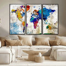 World Map Canvas Print – Framed Travel Map Wall Art for by MyGreatCanvas | Canvas Wall Art Prints | Photo Prints & Wall Decor