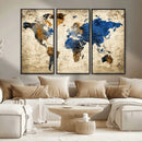 World Map Canvas Print – Detailed Map of the World Wall Art by MyGreatCanvas | Canvas Wall Art Prints | Photo Prints & Wall Decor