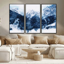 Abstract Blue Mountain Canvas Wall Art – Modern Triptych by MyGreatCanvas | Canvas Wall Art Prints | Photo Prints & Wall Decor