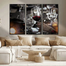 Red Wine and Glass Canvas Print by MyGreatCanvas | Canvas Wall Art Prints | Photo Prints & Wall Decor