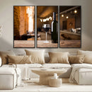 Wine and Bottle Wall Art Canvas Print by MyGreatCanvas | Canvas Wall Art Prints | Photo Prints & Wall Decor