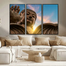 Buddha Statue and Daylight Wall Art, Buddha Statue Wall Art by MyGreatCanvas | Canvas Wall Art Prints | Photo Prints & Wall Decor