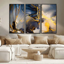 Large Abstract Wall Art Print - Gold and Blue Abstract by MyGreatCanvas | Canvas Wall Art Prints | Photo Prints & Wall Decor