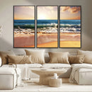 Serene Beach Path Canvas Art, Giclee Canvas Print with