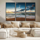 Ocean Beach Wall Art Canvas Print Sunset Artwork Print by MyGreatCanvas | Canvas Wall Art Prints | Photo Prints & Wall Decor