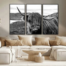 Longhorn Steer Canvas Print Wall Art, Highland Cow Canvas by MyGreatCanvas | Canvas Wall Art Prints | Photo Prints & Wall Decor