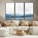Blue Ocean Abstract Artwork Wall Art Canvas Print