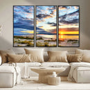 Sunset On The Ocean Wall Art Canvas Print by MyGreatCanvas | Canvas Wall Art Prints | Photo Prints & Wall Decor