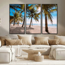 Palm Beach Tropical Island Wall Art Canvas Print