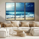 Majestic Ocean Wave Wall Art Canvas | 3 Panel Large Seascape by MyGreatCanvas | Canvas Wall Art Prints | Photo Prints & Wall Decor