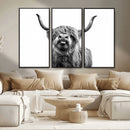 Fanny Scottish Highland Cow Cattle Art Print Farmhouse Wall by MyGreatCanvas | Canvas Wall Art Prints | Photo Prints & Wall Decor
