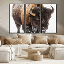 Bison Wall Art Canvas Print For Farmhouse, Wild Animal Wall by MyGreatCanvas | Canvas Wall Art Prints | Photo Prints & Wall Decor