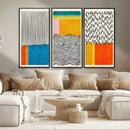 Canvas Print Wall Art Abstract Illustrs Art Boho, Framed