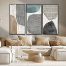 Canvas Print Wall Art Abstract Art Boho, Framed Boho Decor