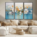 Abstract Flower Wall Art Canvas Print