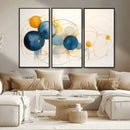 Geometric Blue Orange Abstract Wall Art Canvas, Geometric by MyGreatCanvas | Canvas Wall Art Prints | Photo Prints & Wall Decor