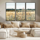 Wildflower Field Wall Art Canvas | Nature-Inspired Landscape