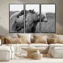 Bear and Cub Wall Art Canvas | 399 Bear Cub
