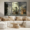 Pirate Ship War Wall Art Canvas Print by MyGreatCanvas | Canvas Wall Art Prints | Photo Prints & Wall Decor
