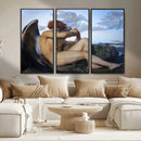 Fallen Angel Wall Art Canvas Print – Classic Art, Framed,